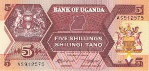 Uganda 5 Shilling 1987 p.27